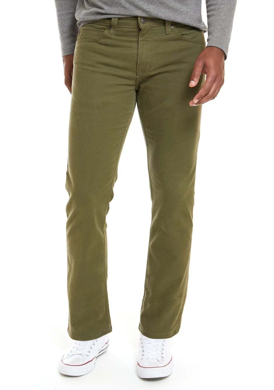 True Craft Straight Flex Men's Size 36x30 Olive Green Stretch Denim Jeans NWT